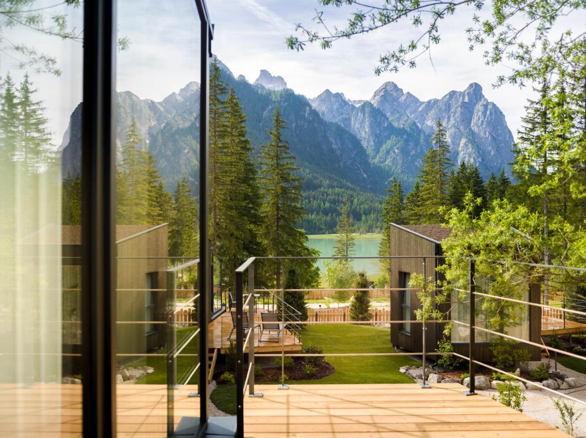 Skyview Chalets Am Camping Toblacher See エクステリア 写真