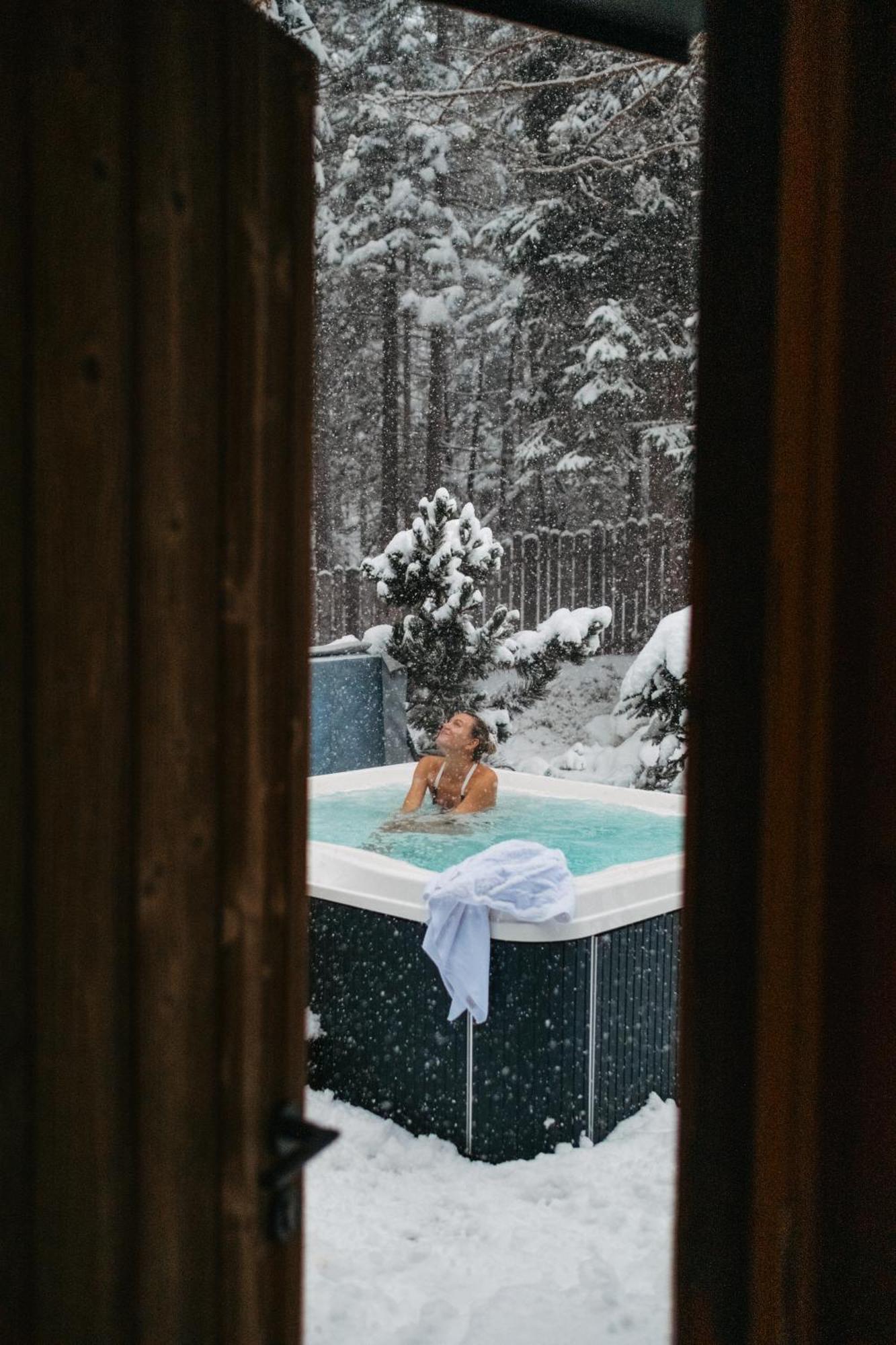 Skyview Chalets Am Camping Toblacher See エクステリア 写真