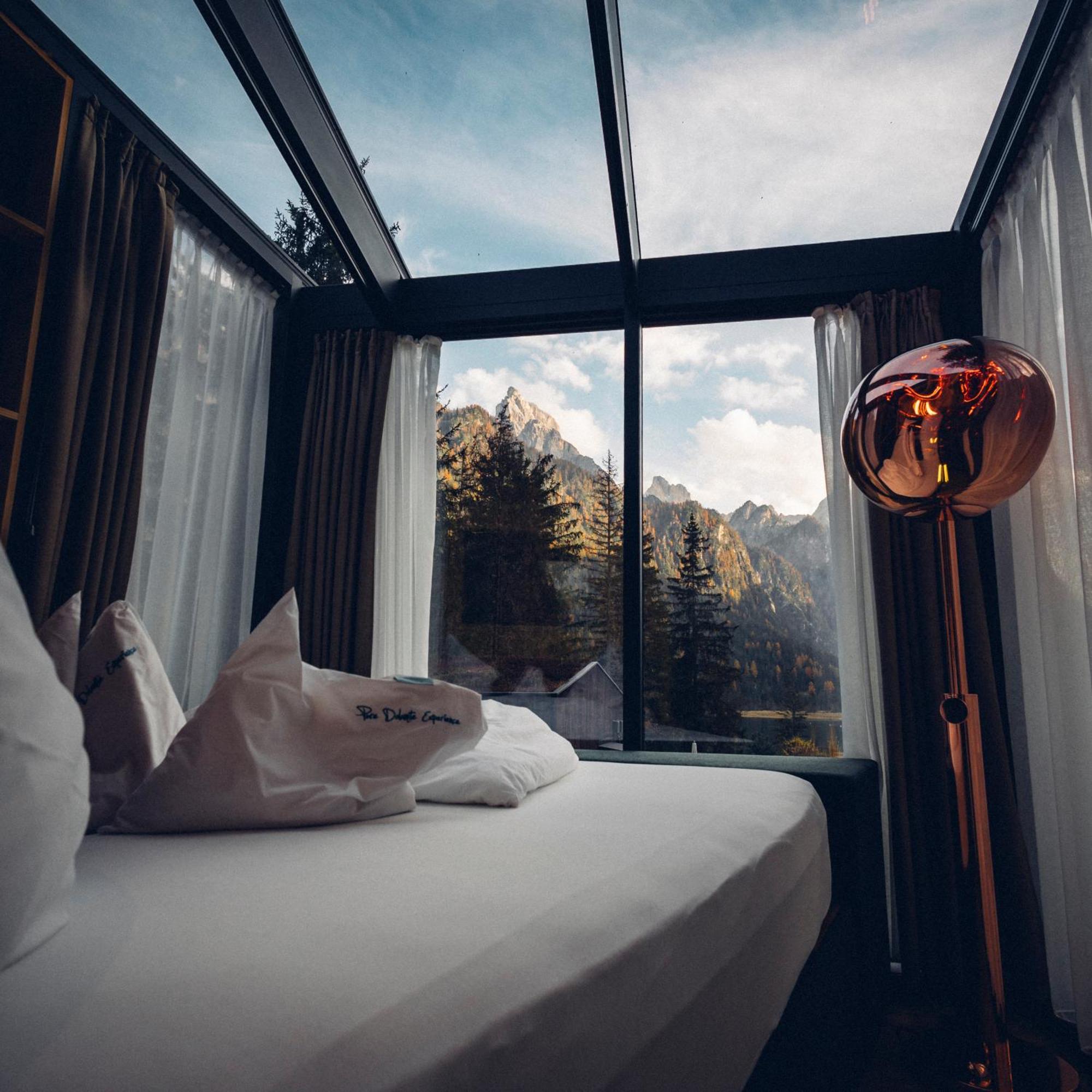 Skyview Chalets Am Camping Toblacher See エクステリア 写真