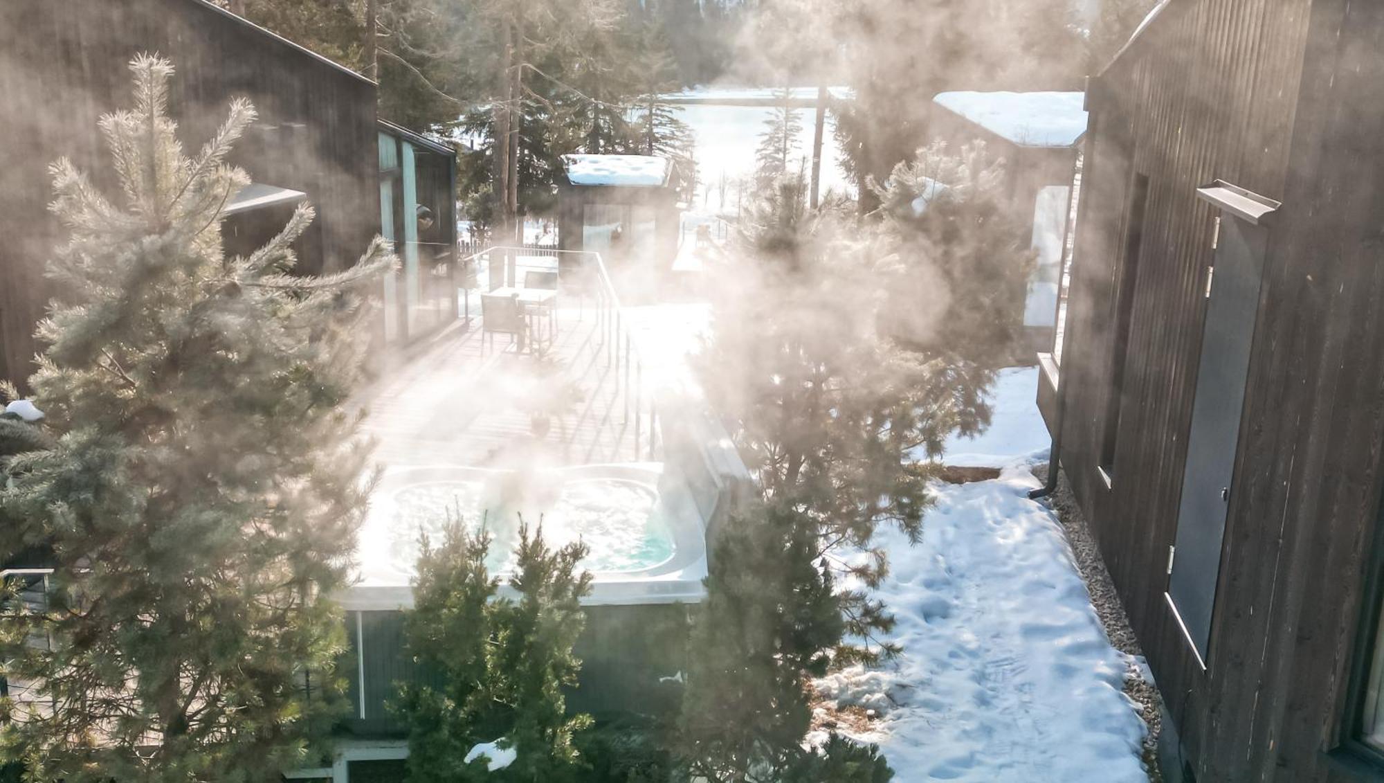 Skyview Chalets Am Camping Toblacher See エクステリア 写真