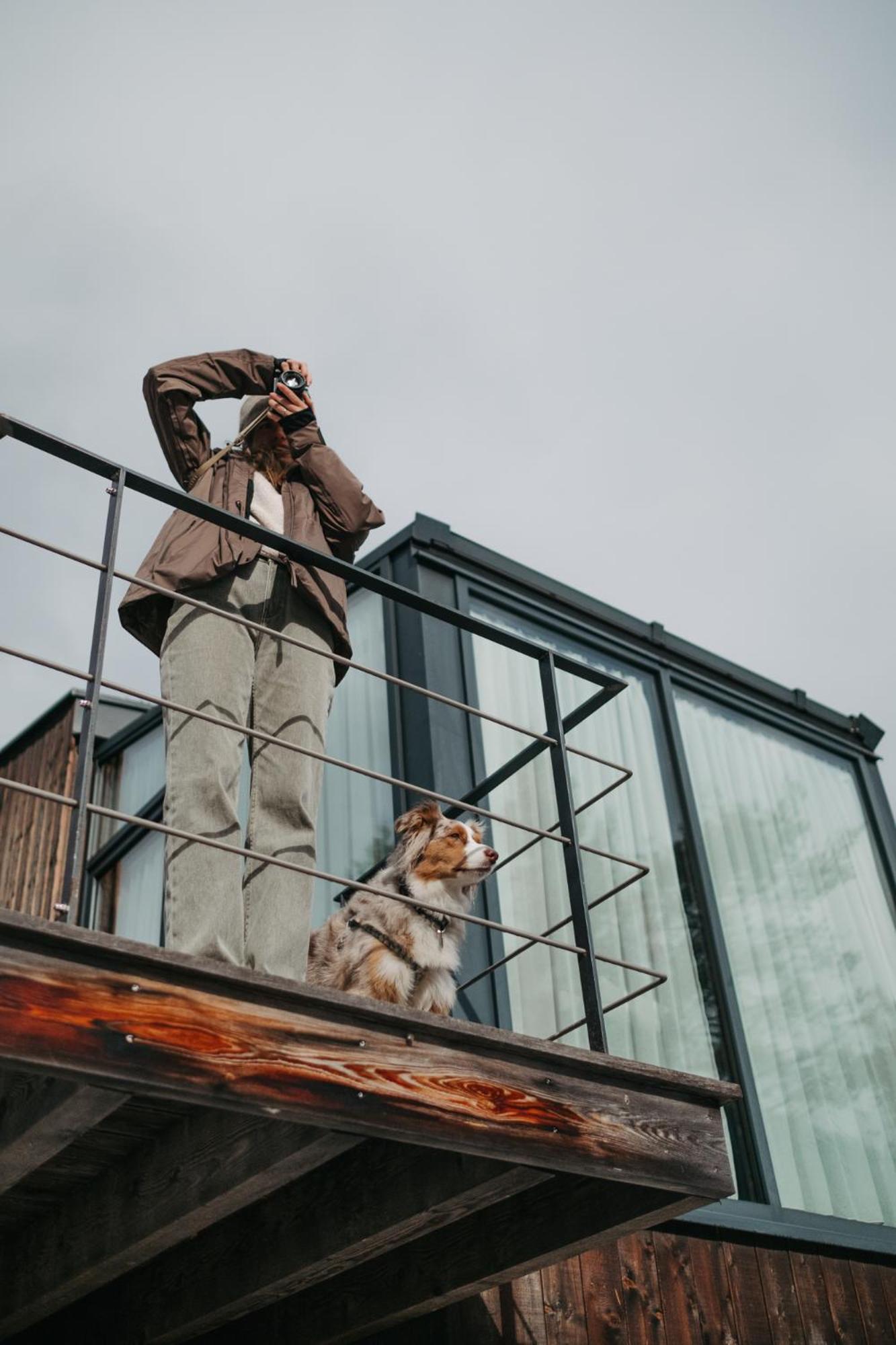 Skyview Chalets Am Camping Toblacher See エクステリア 写真